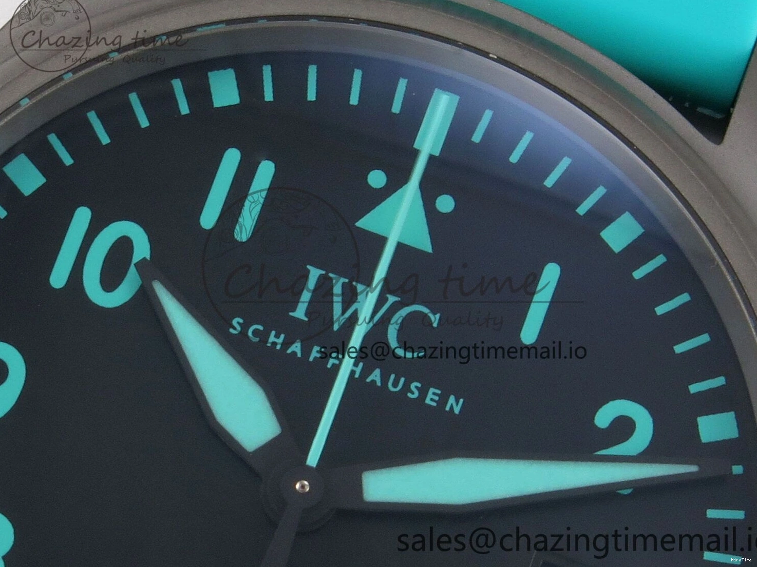 MIROTIME 1227 Pilot Mark XX BLSF 1:1 Best Edition Black Blue Dial on Blue Rubber Strap MIYOTA Sleek 6989